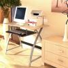 Furinno Besi New Office Computer Desk, Dark Wood Grain
