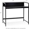 Furinno Boyate Computer Desk with Top Shelf, Walnut