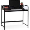 Furinno Boyate Computer Desk with Top Shelf, Walnut