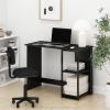Furinno Camnus Modern Living Computer Desk 40 Inch, Americano/Black(Americano/Black)
