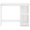 Furinno Camnus Modern Living Computer Desk 40 Inch, Americano/Black(Solid White/White)