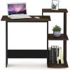 Furinno EFFICIENT Desk, 28.6″ Wide Gaming Desk with 3 Open Side Shelves, Laptop Notebook Computer Desk, Office Desk for Home Office, Study Room, Dorm, Bedroom, Americano(Columbia Walnut/Brown)