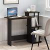 Furinno EFFICIENT Desk, 28.6″ Wide Gaming Desk with 3 Open Side Shelves, Laptop Notebook Computer Desk, Office Desk for Home Office, Study Room, Dorm, Bedroom, Americano(Columbia Walnut/Brown)