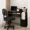 Furinno Econ Multipurpose Home Office Computer Writing Desk, White/Black(Amber Pine/Black)