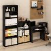 Furinno Econ Multipurpose Home Office Computer Writing Desk, White/Black(Black/Brown)