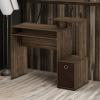 Furinno Econ Multipurpose Home Office Computer Writing Desk, White/Black(Columbia Walnut/Dark Brown)