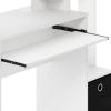 Furinno Econ Multipurpose Home Office Computer Writing Desk, White/Black(Plain White/Black)