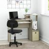 Furinno Econ Multipurpose Home Office Computer Writing Desk, White/Black(Sonoma Oak/Ivory)