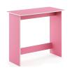 Furinno GO GREEN Desk, 31.5″ Wide Gaming Desk with 2 Side Shelves and Storage Bins, Computer Desk, Office Desk for Home Office, Study Room, Dorm, Bedroom, Beech(Pink/White)