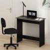 Furinno GO GREEN Desk, 31.5″ Wide Gaming Desk with 2 Side Shelves and Storage Bins, Computer Desk, Office Desk for Home Office, Study Room, Dorm, Bedroom, Beech(French Oak/Black)