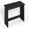 Furinno GO GREEN Desk, 31.5″ Wide Gaming Desk with 2 Side Shelves and Storage Bins, Computer Desk, Office Desk for Home Office, Study Room, Dorm, Bedroom, Beech(Black Espresso)