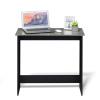 Furinno GO GREEN Desk, 31.5″ Wide Gaming Desk with 2 Side Shelves and Storage Bins, Computer Desk, Office Desk for Home Office, Study Room, Dorm, Bedroom, Beech(French Oak/Black)