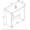 Furinno GO GREEN Desk, 31.5″ Wide Gaming Desk with 2 Side Shelves and Storage Bins, Computer Desk, Office Desk for Home Office, Study Room, Dorm, Bedroom, Beech(White)
