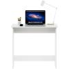 Furinno GO GREEN Desk, 31.5″ Wide Gaming Desk with 2 Side Shelves and Storage Bins, Computer Desk, Office Desk for Home Office, Study Room, Dorm, Bedroom, Beech(White)