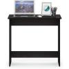 Furinno GO GREEN Desk, 31.5″ Wide Gaming Desk with 2 Side Shelves and Storage Bins, Computer Desk, Office Desk for Home Office, Study Room, Dorm, Bedroom, Beech(Espresso)