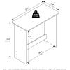 Furinno GO GREEN Desk, 31.5″ Wide Gaming Desk with 2 Side Shelves and Storage Bins, Computer Desk, Office Desk for Home Office, Study Room, Dorm, Bedroom, Beech(Black Espresso)