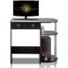Furinno GO GREEN Desk, 31.5″ Wide Gaming Desk with 2 Side Shelves and Storage Bins, Computer Desk, Office Desk for Home Office, Study Room, Dorm, Bedroom, Beech(Black/Grey/Black)