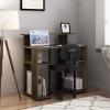 Furinno JAYA Simple Design Computer Writing Desk, Walnut(Columbia Walnut/Black)