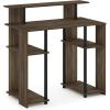 Furinno JAYA Simple Design Computer Writing Desk, Walnut(Columbia Walnut/Black)