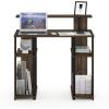 Furinno JAYA Simple Design Computer Writing Desk, Walnut(Columbia Walnut/Black)