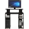 Furinno JAYA Simple Design Computer Writing Desk, Walnut(Walnut/Black)