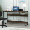Furinno Moretti Lifestyle Study Desk, 52 Inches, Columbia Walnut(Columbia Walnut)