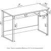 Furinno Moretti Lifestyle Study Desk, 52 Inches, Columbia Walnut(Columbia Walnut)