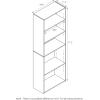 Furinno PASIR Book Shelf, 4-Tier Bookshelf, Bookcase with Open Shelf, 9.4 x 23.6 x 41.7, for Living Room, Bedroom, Home Office, Espresso(Cinnamon Cherry)