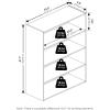 Furinno PASIR Book Shelf, 4-Tier Bookshelf, Bookcase with Open Shelf, 9.4 x 23.6 x 41.7, for Living Room, Bedroom, Home Office, Espresso(Sage Green)