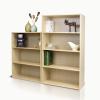 Furinno PASIR Book Shelf, 4-Tier Bookshelf, Bookcase with Open Shelf, 9.4 x 23.6 x 41.7, for Living Room, Bedroom, Home Office, Espresso(Steam Beech)