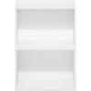 Furinno PASIR Book Shelf, 4-Tier Bookshelf, Bookcase with Open Shelf, 9.4 x 23.6 x 41.7, for Living Room, Bedroom, Home Office, Espresso(White)