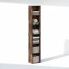 Furinno Reed Closet Organizers and Storage, 5-Tier Closet Organizer, Open Shelf Closet Storage, for Wardrobe, Bedroom, Living Room, White(Amber Pine)