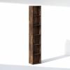 Furinno Reed Closet Organizers and Storage, 5-Tier Closet Organizer, Open Shelf Closet Storage, for Wardrobe, Bedroom, Living Room, White(Amber Pine)