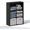 Furinno Reed Closet Organizers and Storage, 5-Tier Closet Organizer, Open Shelf Closet Storage, for Wardrobe, Bedroom, Living Room, White(Americano)