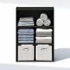 Furinno Reed Closet Organizers and Storage, 5-Tier Closet Organizer, Open Shelf Closet Storage, for Wardrobe, Bedroom, Living Room, White(Americano)