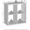 Furinno Reed Closet Organizers and Storage, 5-Tier Closet Organizer, Open Shelf Closet Storage, for Wardrobe, Bedroom, Living Room, White(Black Dark Oak)