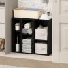 Furinno Reed Closet Organizers and Storage, 5-Tier Closet Organizer, Open Shelf Closet Storage, for Wardrobe, Bedroom, Living Room, White(Blackwood)