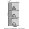 Furinno Reed Closet Organizers and Storage, 5-Tier Closet Organizer, Open Shelf Closet Storage, for Wardrobe, Bedroom, Living Room, White(French Oak)