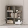 Furinno Reed Closet Organizers and Storage, 5-Tier Closet Organizer, Open Shelf Closet Storage, for Wardrobe, Bedroom, Living Room, White(French Oak)