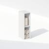 Furinno Reed Closet Organizers and Storage, 5-Tier Closet Organizer, Open Shelf Closet Storage, for Wardrobe, Bedroom, Living Room, White(White)