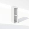 Furinno Reed Closet Organizers and Storage, 5-Tier Closet Organizer, Open Shelf Closet Storage, for Wardrobe, Bedroom, Living Room, White(White)