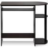 Furinno Simplistic Easy Assembly Computer Desk, With Keyboard Tray, Light Cherry/Black(Dark Brown/Black)