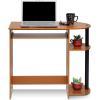 Furinno Simplistic Easy Assembly Computer Desk, With Keyboard Tray, Light Cherry/Black(Light Cherry/Black)