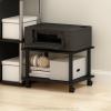 Furinno Turn-N-Tube 3-Tier Toolless Multipurpose Printer Stand Display Storage Shelf(Espresso/Black)