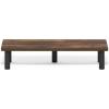 Furinno Turn-N-Tube Monitor Riser Stand, White Oak, Stainless Steel Tubes(Amber Pine/Black)