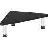 Furinno Turn-N-Tube Monitor Riser Stand, White Oak, Stainless Steel Tubes(Americano)
