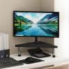 Furinno Turn-N-Tube Monitor Riser Stand, White Oak, Stainless Steel Tubes(Americano)