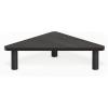 Furinno Turn-N-Tube Monitor Riser Stand, White Oak, Stainless Steel Tubes(Espresso/Black)
