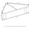 Furinno Turn-N-Tube Monitor Riser Stand, White Oak, Stainless Steel Tubes(French Oak/Black)