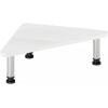 Furinno Turn-N-Tube Monitor Riser Stand, White Oak, Stainless Steel Tubes(White Oak)